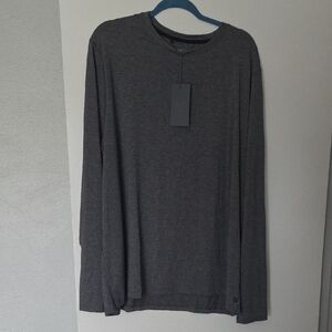 Men's Charcoal Long Sleeve Tee